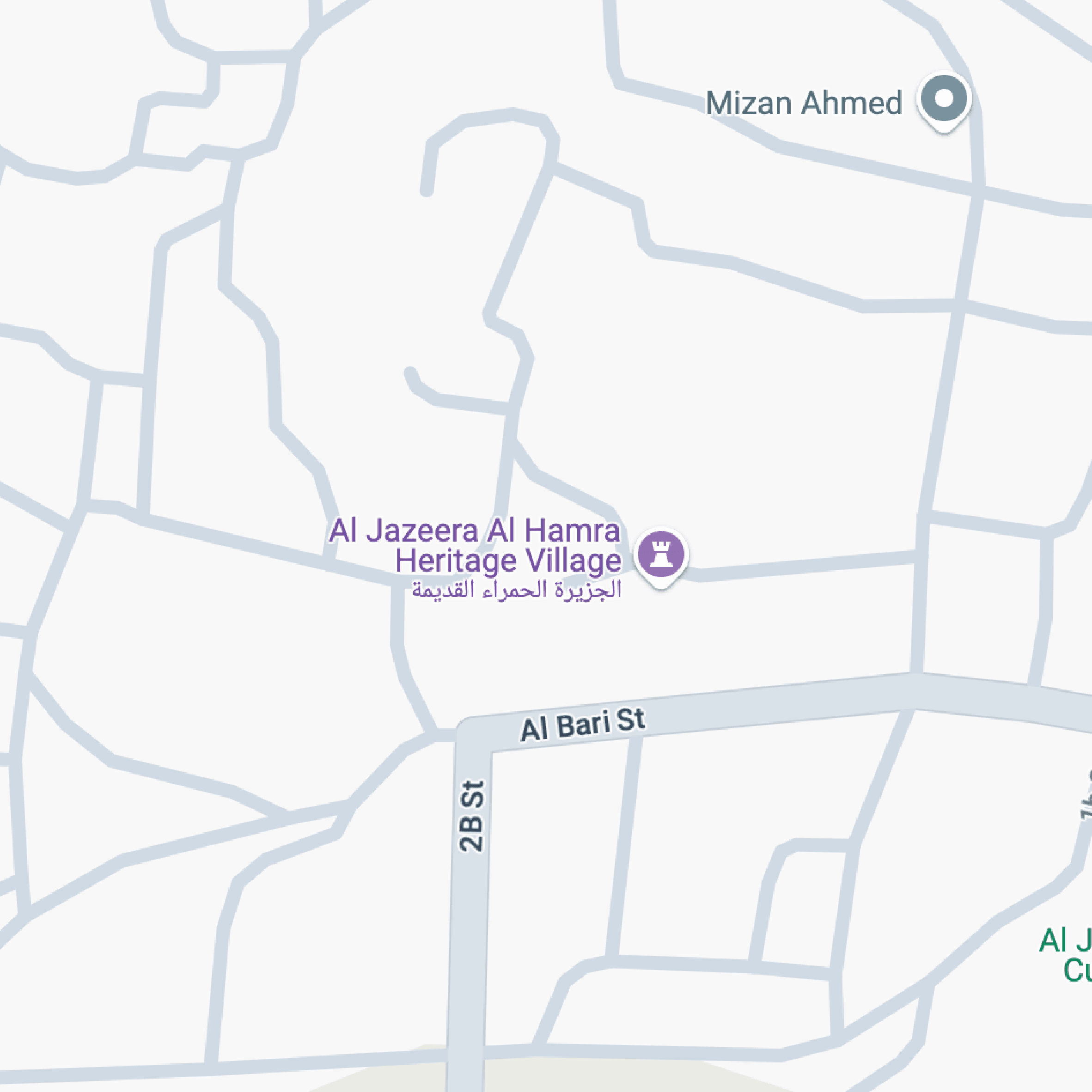 Travel Map to Al Jazeera Al Hamra